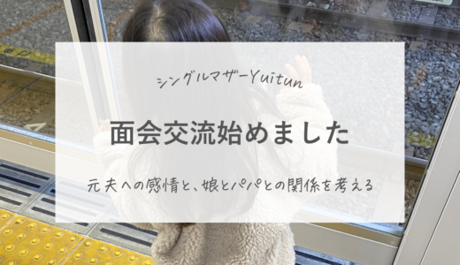 別居から二年、離婚から一年半。面会交流始めました