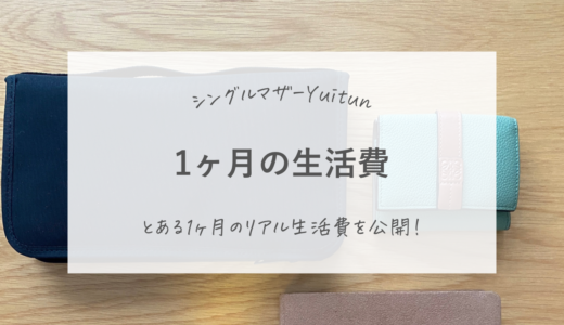 シングルマザーの1ヶ月の生活費と、大まかな内訳を公開